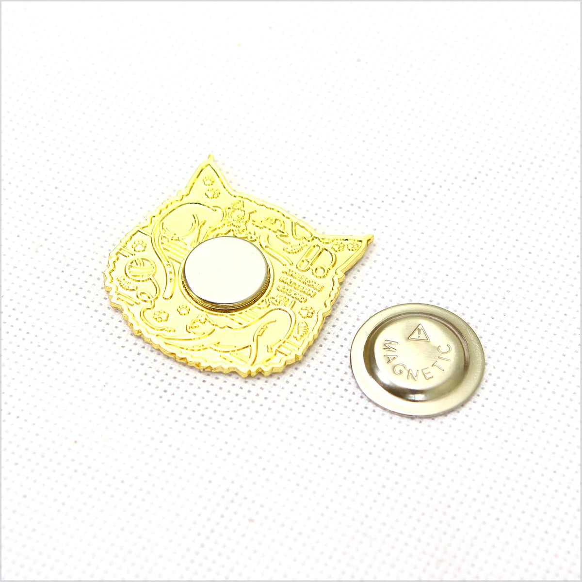 Awesome Pattern Studio Needle Minder Set - Mandala Cat Magnetic Needle