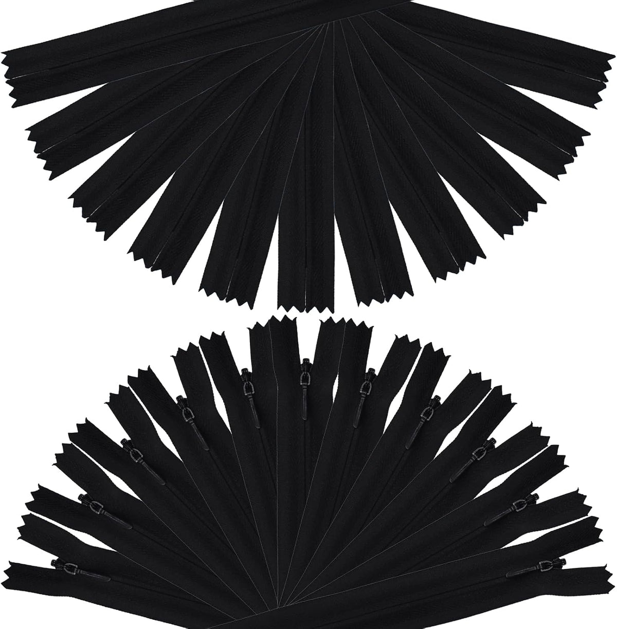40pcs 21.5 Inch Nylon Invisible Zippers, Bulk Zippers Supplies for