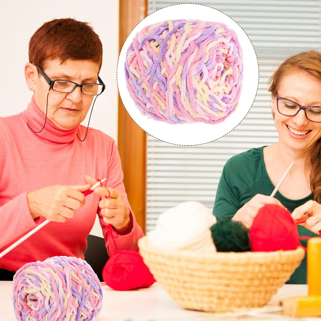 Convenient Crocheting Yarn Polyester Single Strand for DIY Sewing