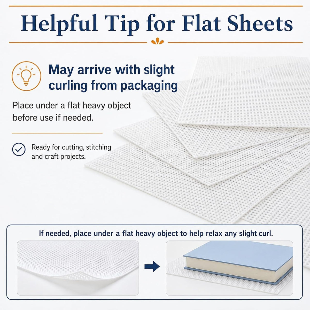 YOUNTHYE 12 Pack 14 Count Plastic Canvas Sheets, 8.2 x 11 Inch White