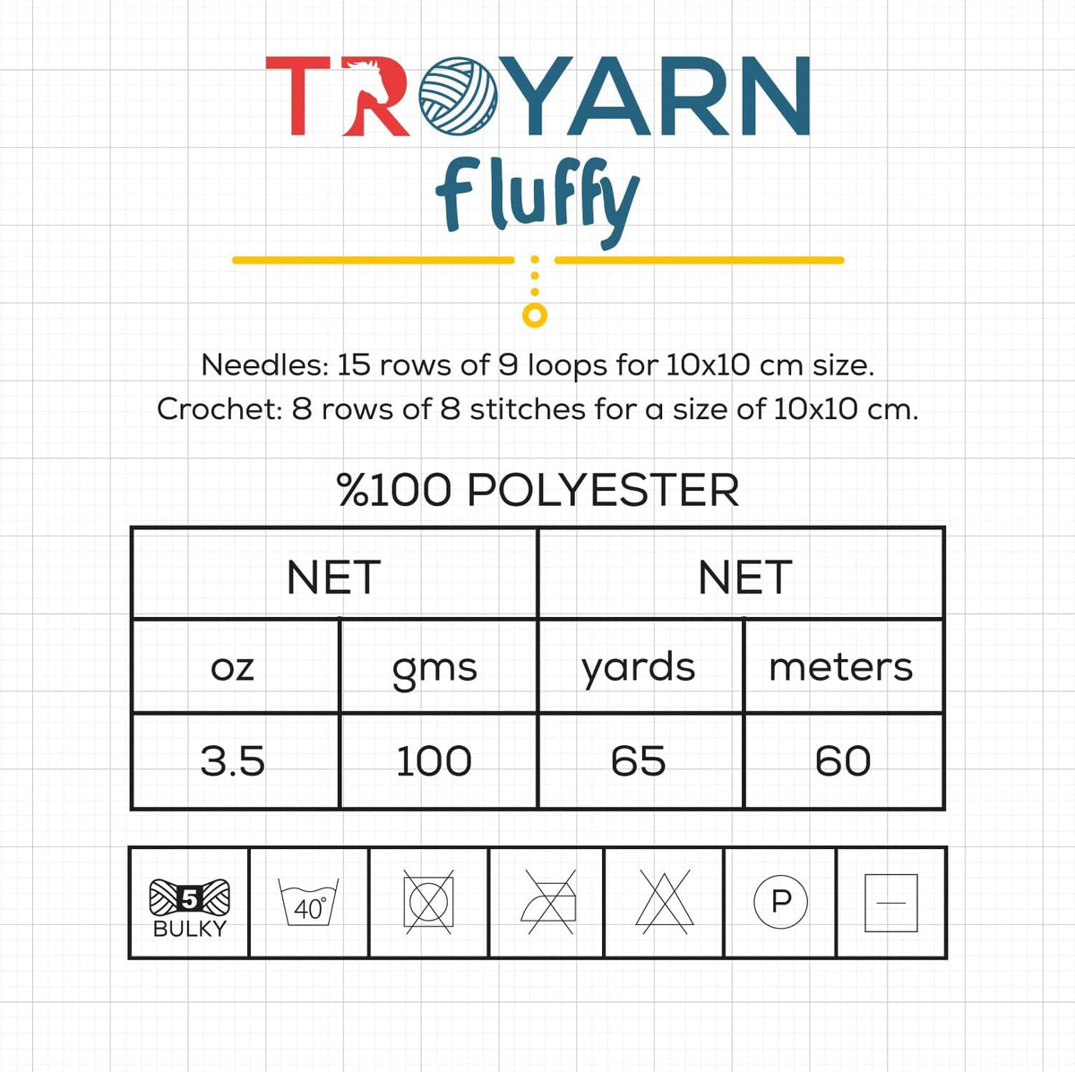 Troyarn Fluffy (1- Skeins Pack) 100% Polyester Comfy Chunky Yarn Bulky