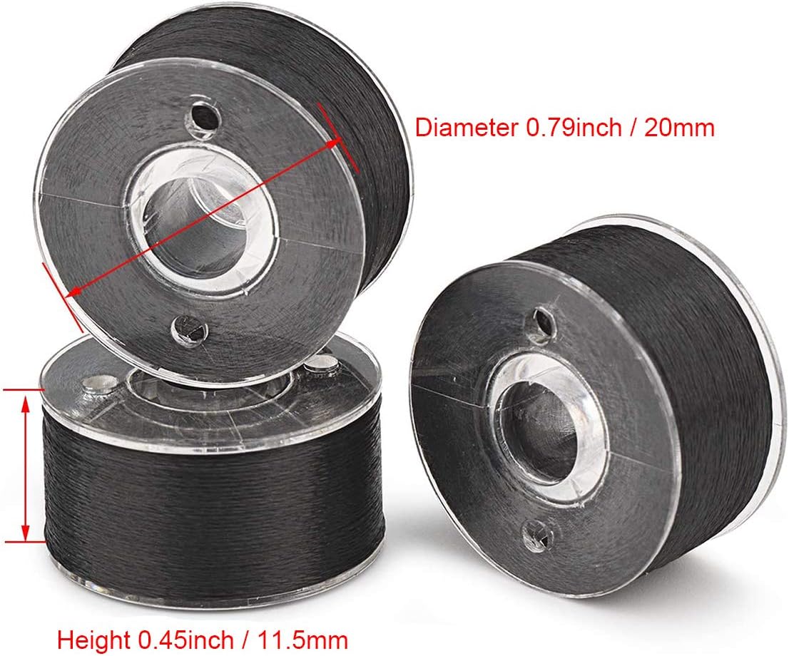 CKPSMS Brand - 25PCS #KP-19083 Black/White/Color Prewound Bobbin