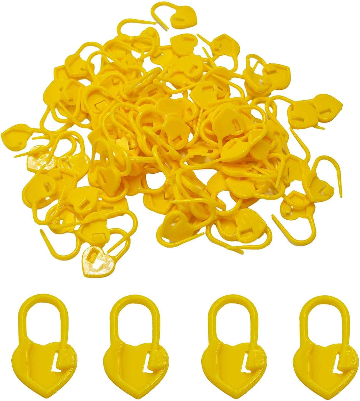 dosamll 200Pcs Heart Locking Stitch Markers for Knitting Crochet