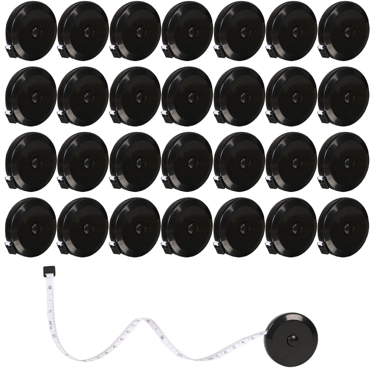 30 Pack Retractable Tape Measure Body Measuring Tape for Sewing