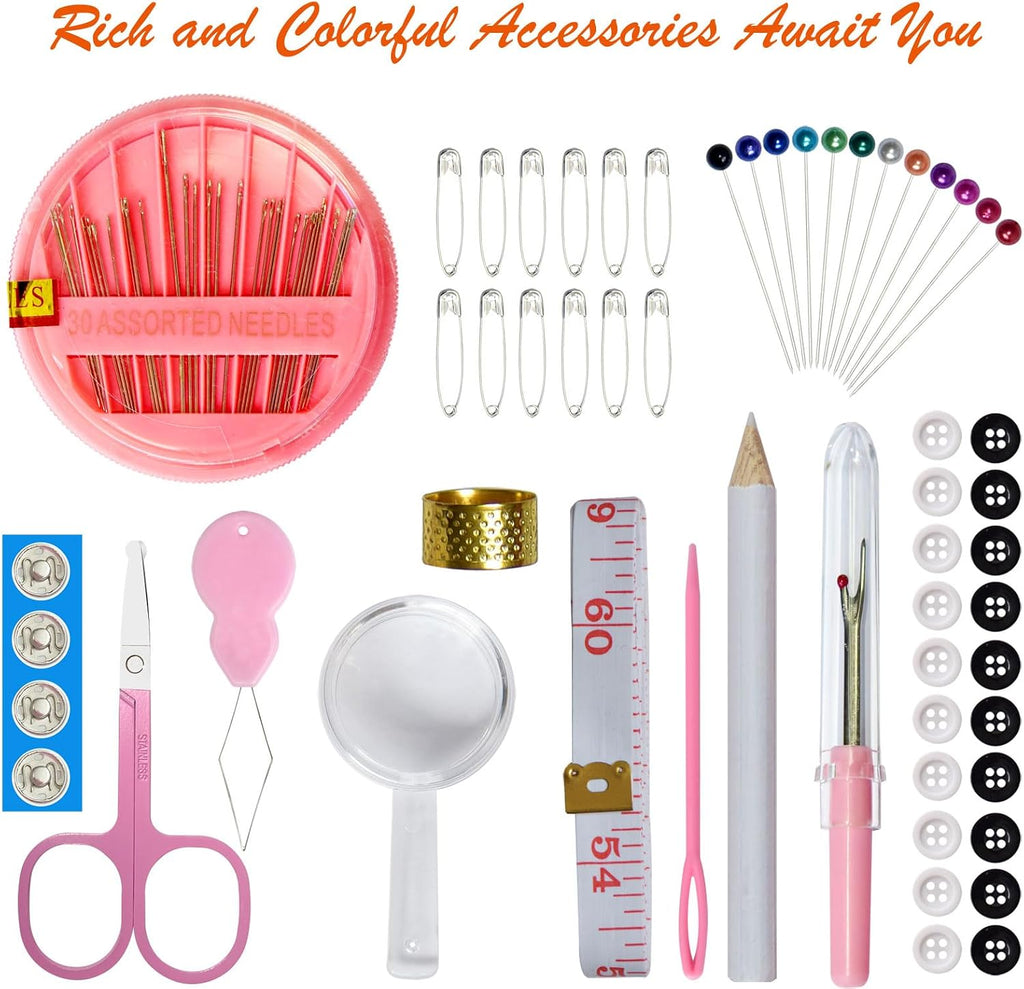 Sewing Kit with Case Portable Sewing Supplies for Home Traveler