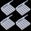 Bobbin Box,Machine Bobbin Organizer Plastic Case,Transparent 25 Slots