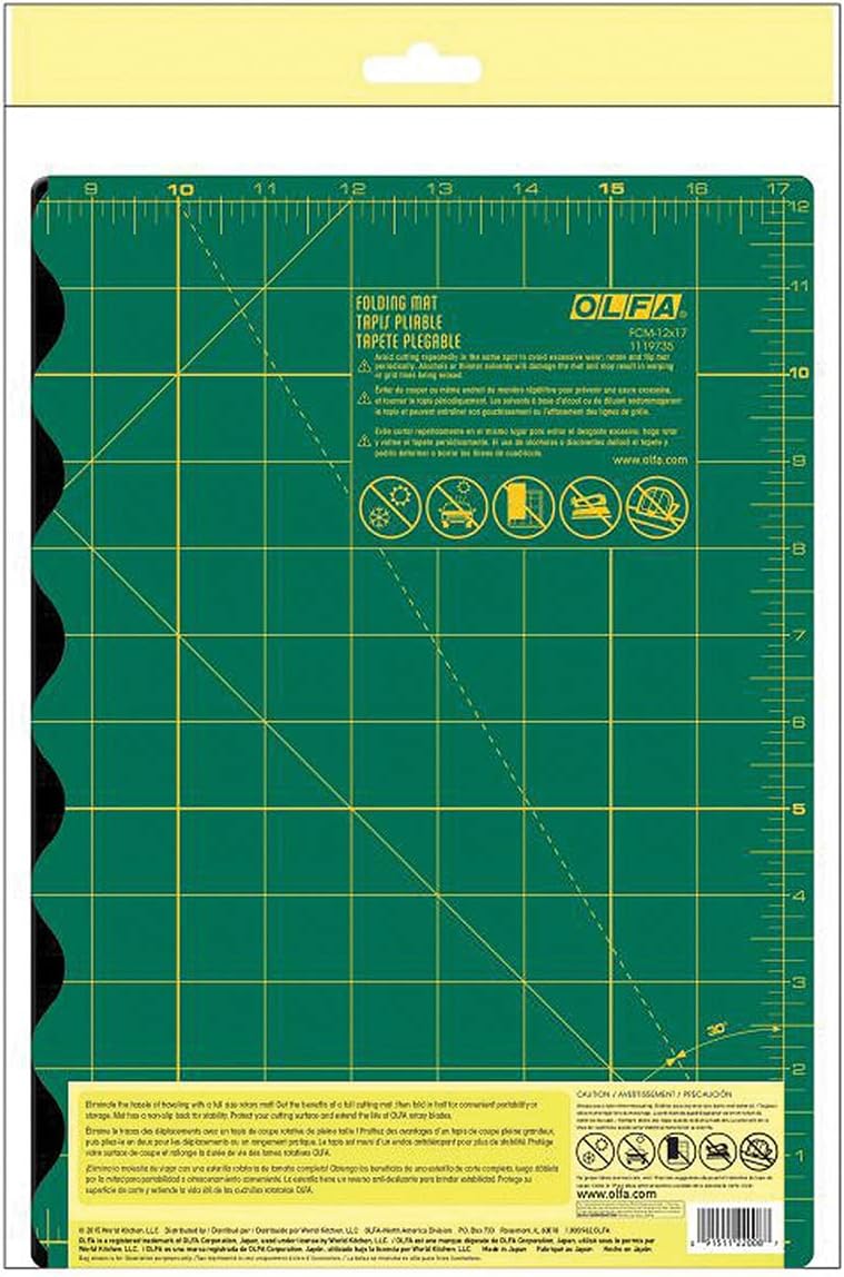 Folding Cutting Mat 12" x 17" from Olfa