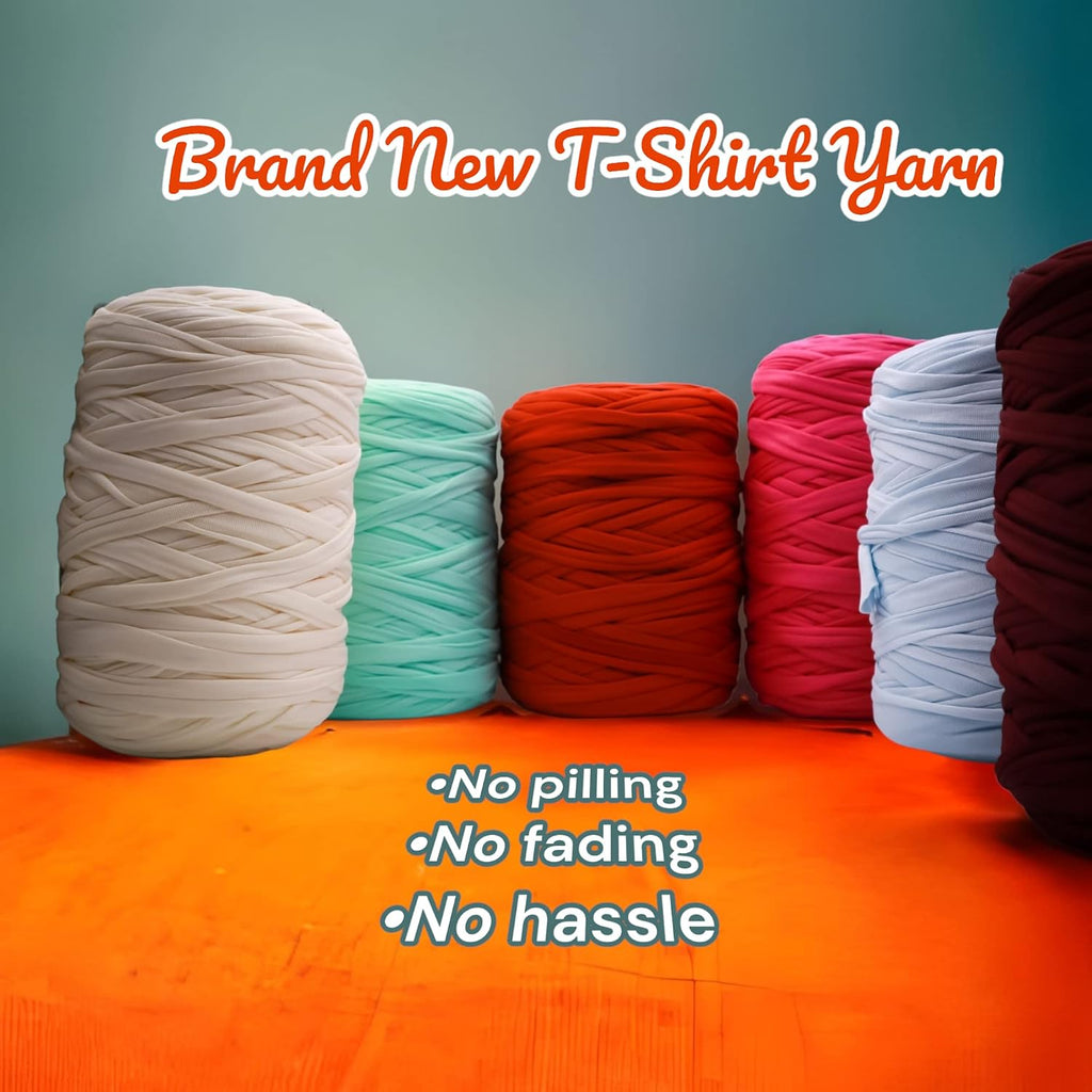 Ann G Premium T-Shirt Yarn, Super Soft Polyester, 300+ Feet, Durable