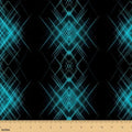 jejeloiu Teal Blue Cotton Fabric by The Yard 1 Yard