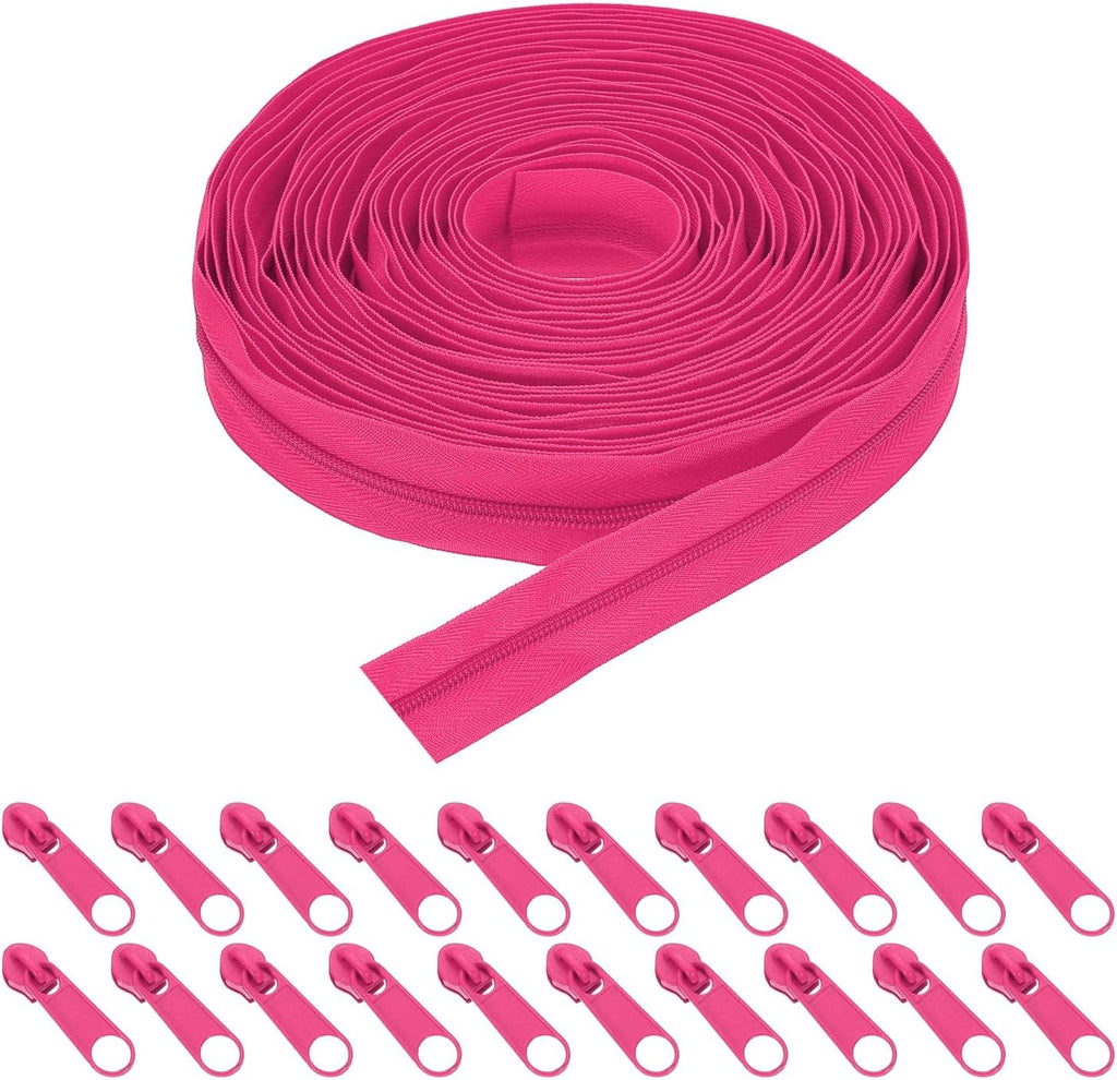 HARFINGTON #5 Nylon Coil Zippers 10Yards 1.2" Sewing Zippers Tapes