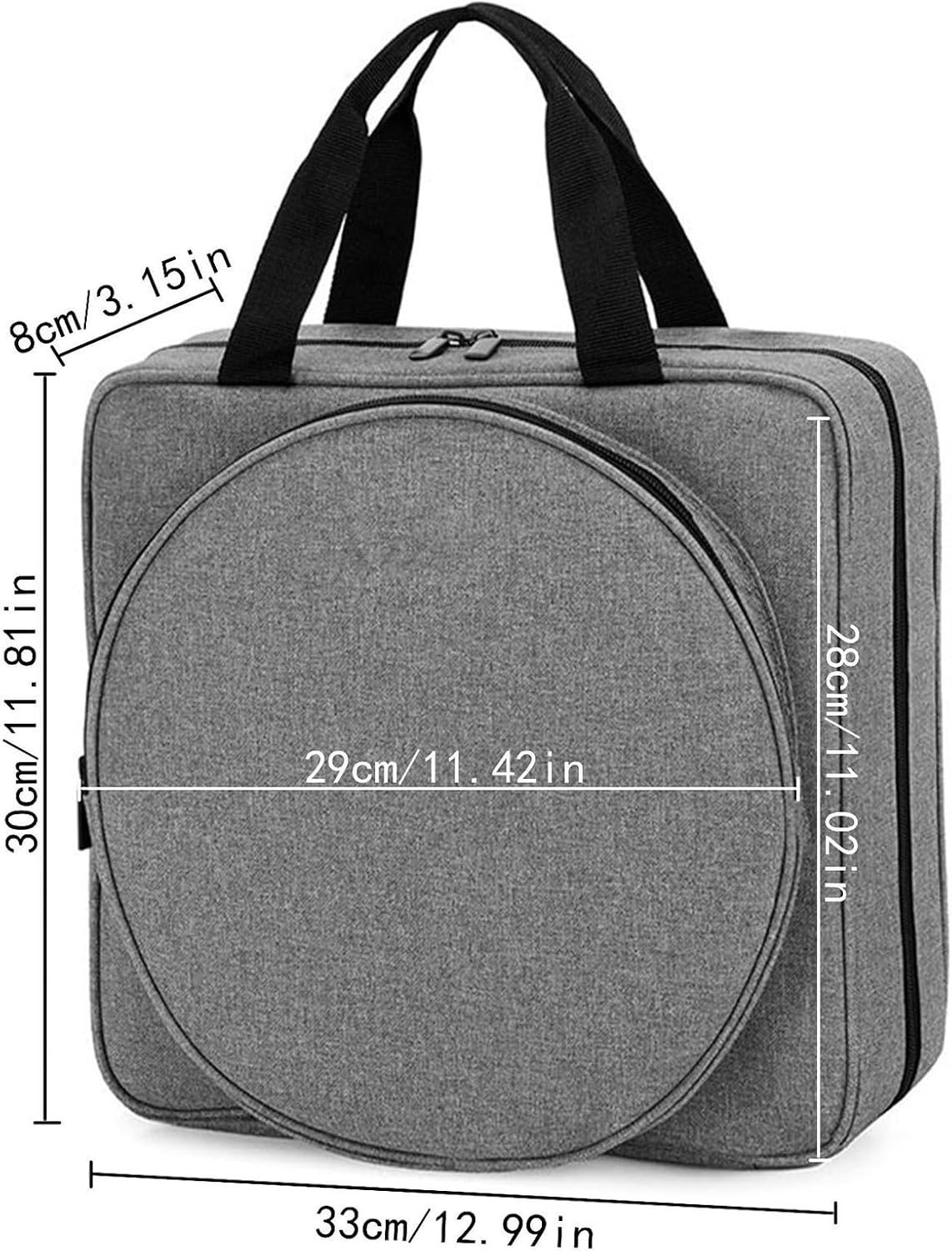 Embroidery Project Bag – Multi Pocket Holder, Round Sewing Case