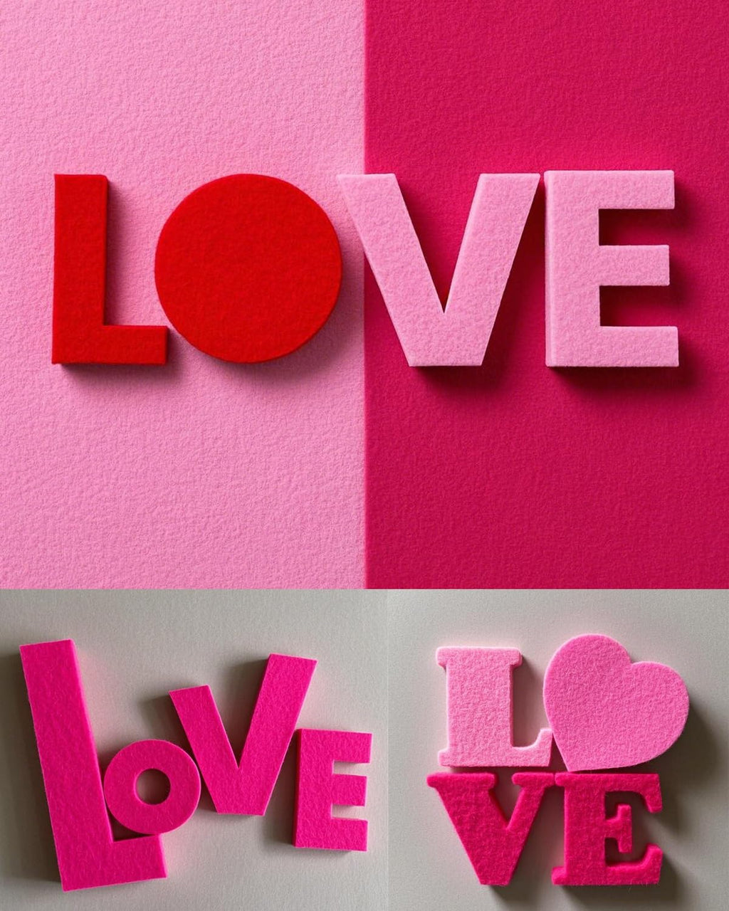 Pink Stiff Felt Sheets for Craftes, 24 Pcs 8 x 12 Inch Felt Fabric