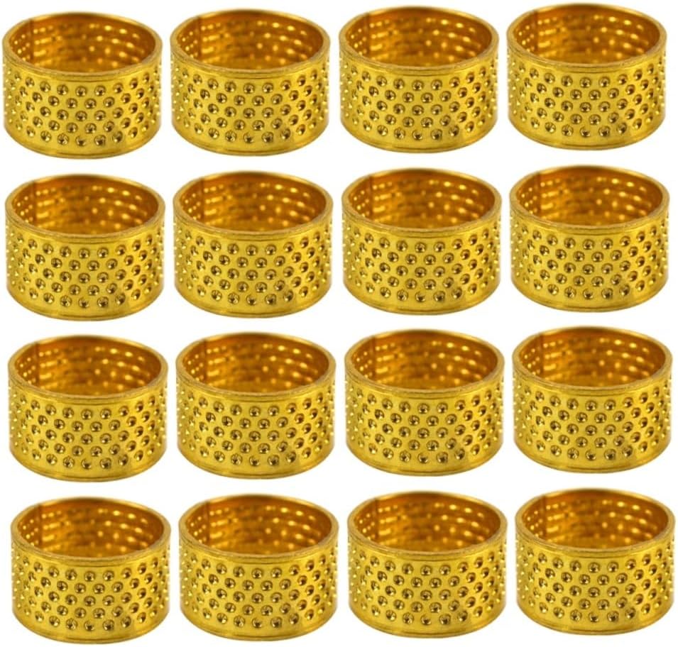 100Pcs Metal Sewing Thimble Finger Protector for DIY Quilting