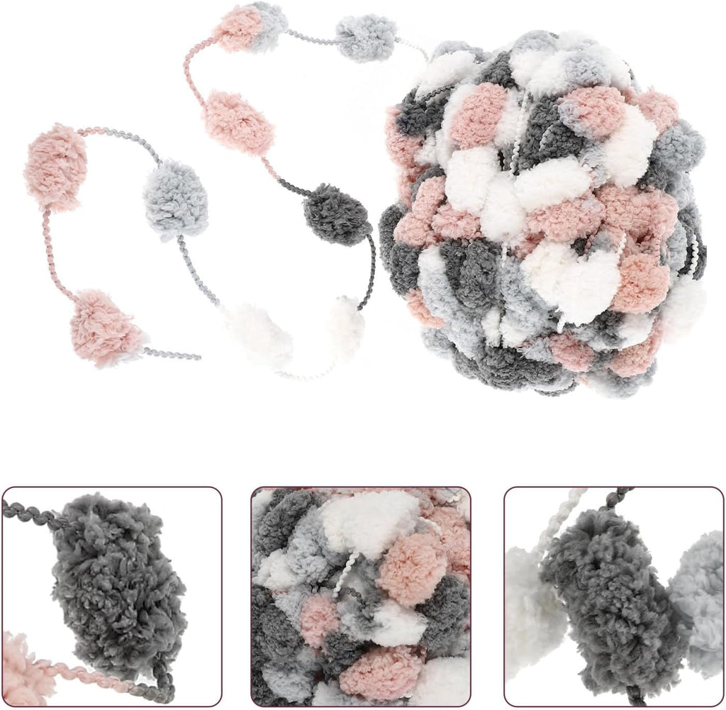 Polyester Crochet Yarn Roll for Knitting Beginners and Craft Projects