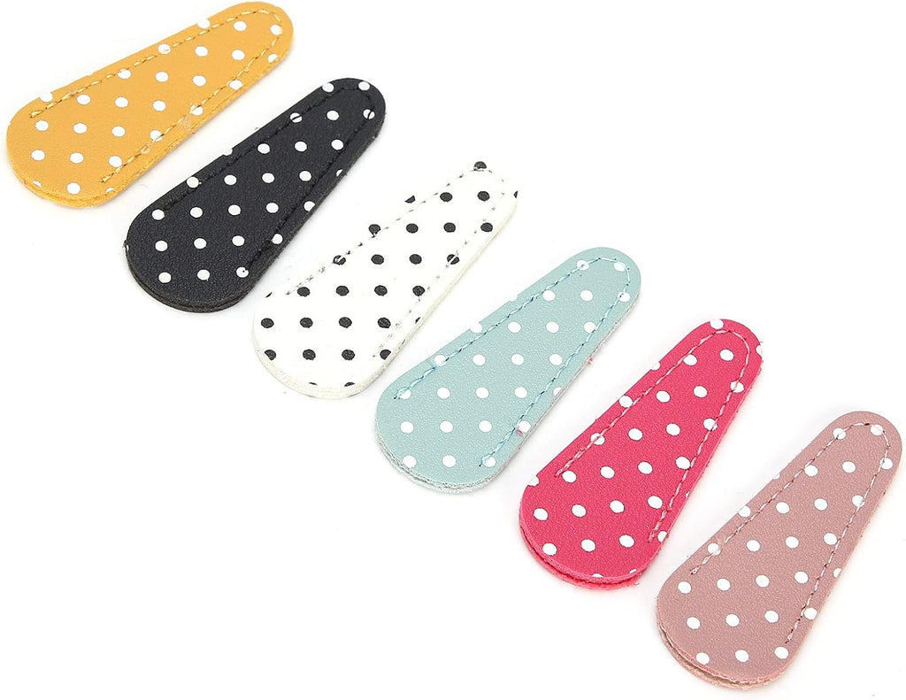 Zerodis Knitting Tools Sheath Polka Dot Artificial Leather Protective
