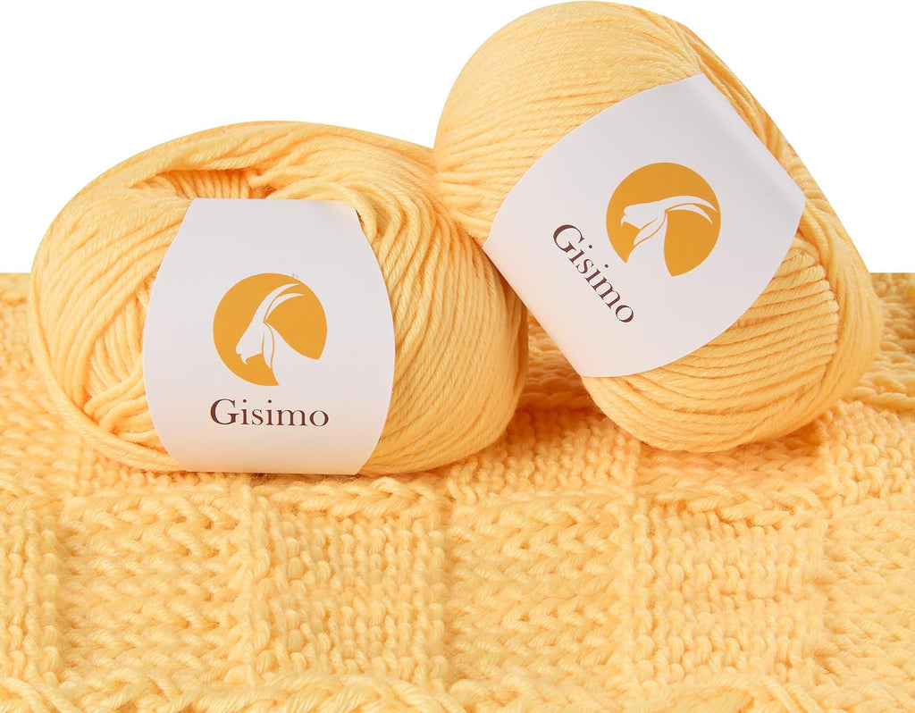 Merino Wool Yarn for Knitting & Crocheting - 35% Wool, 65% Acrylic