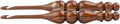 INTAJ Handmade Wooden Crochet Hook - Rosewood Needle Crochet Hooks Set
