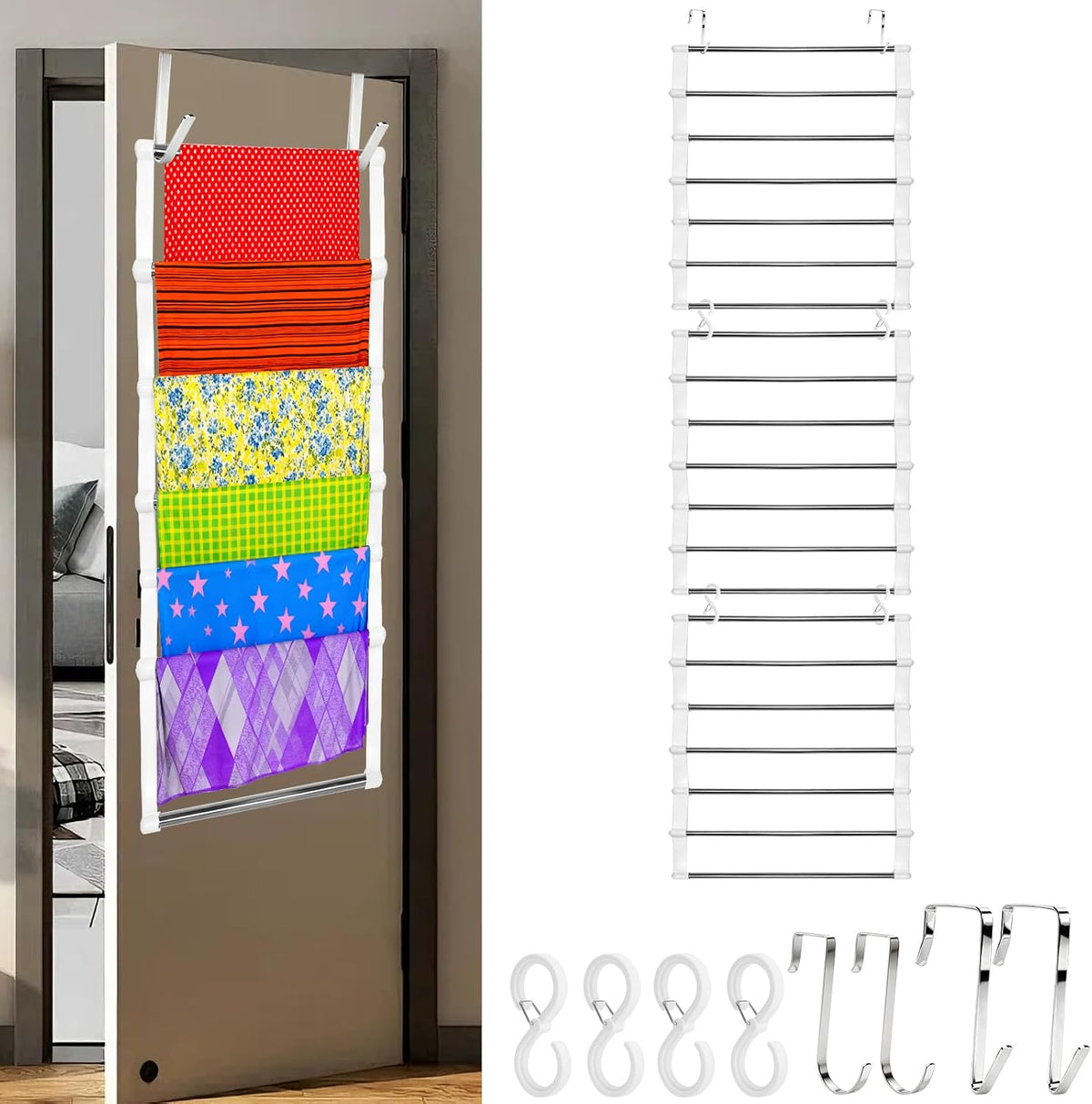 LynxLink Over The Door Fabric Organizer - 21 Shelves for Home