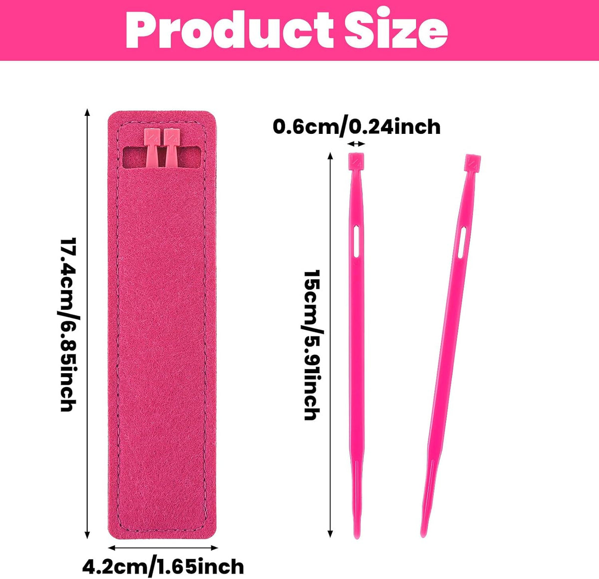 Ymapinc 2Pcs Thing Sewing Stiletto Tool