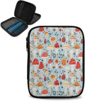 Hechitok Mushroom Blue Crochet Hook Case Empty Zipper Bags Organizer