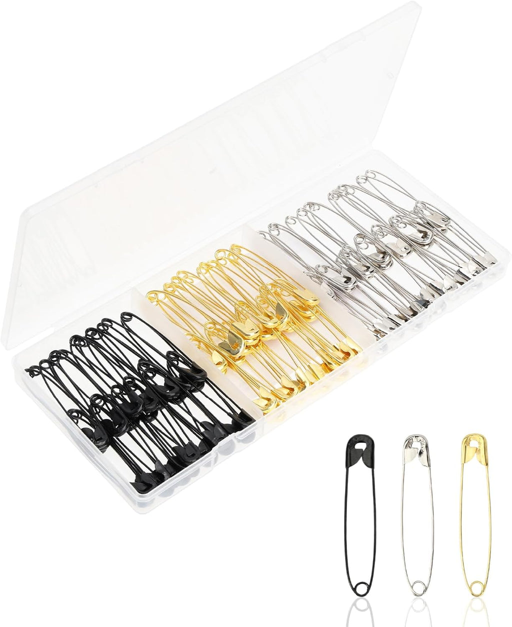 Mr. Pen- Large Safety Pins Bulk, 2 Inch, 100 Pack, Nickel Plated