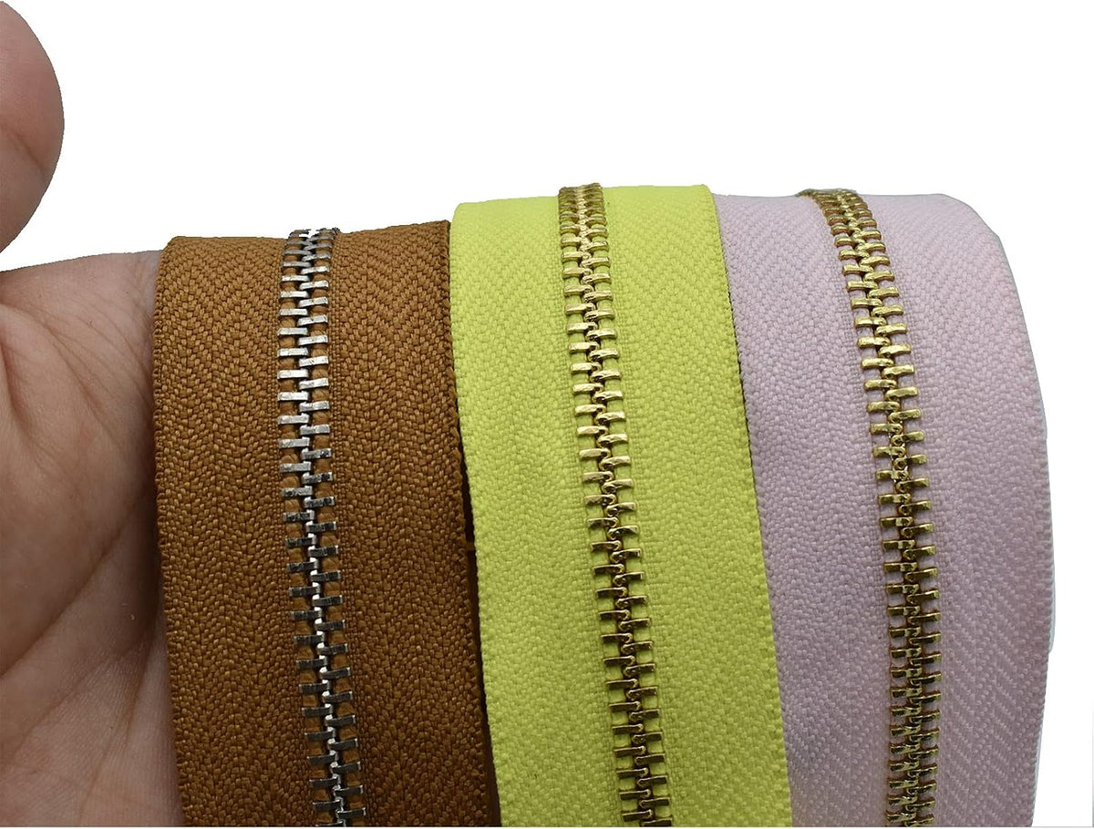 Colorful Zipper Tape - Mixed Nylon Coil Zippers Bulk #5 Sewing Zippers