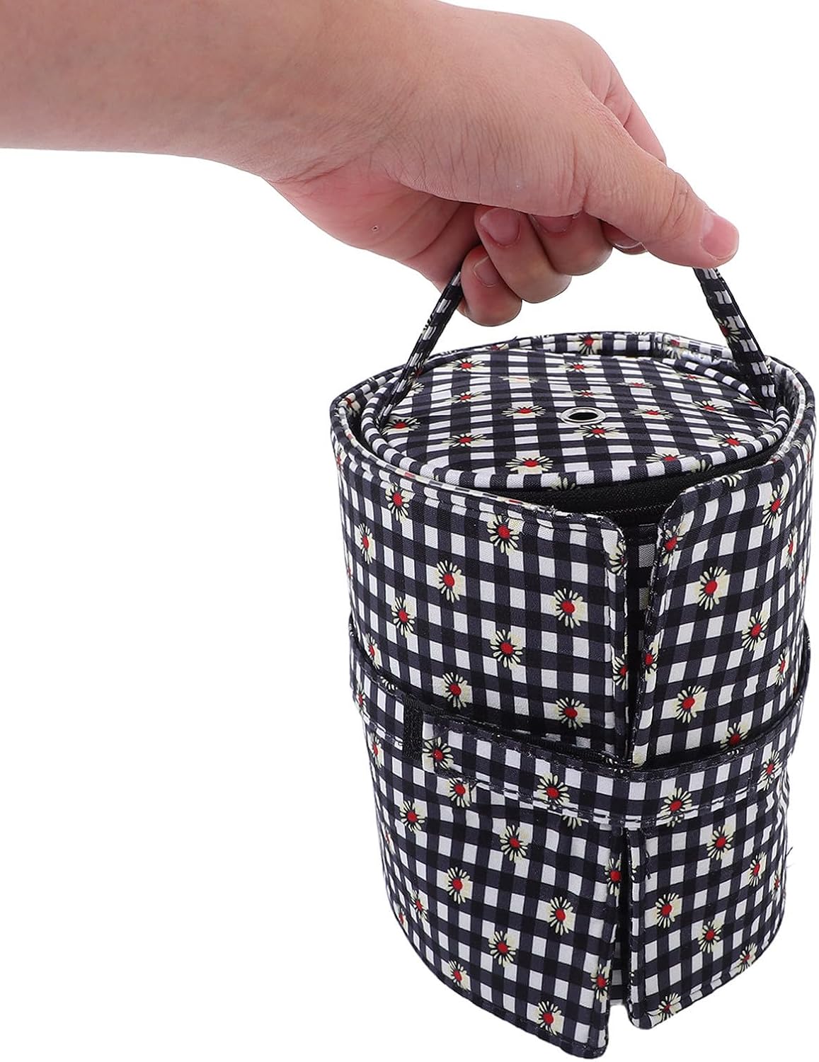 Crochet Hook Organizer Case, with Handle Detachable Yarn Storage Roll