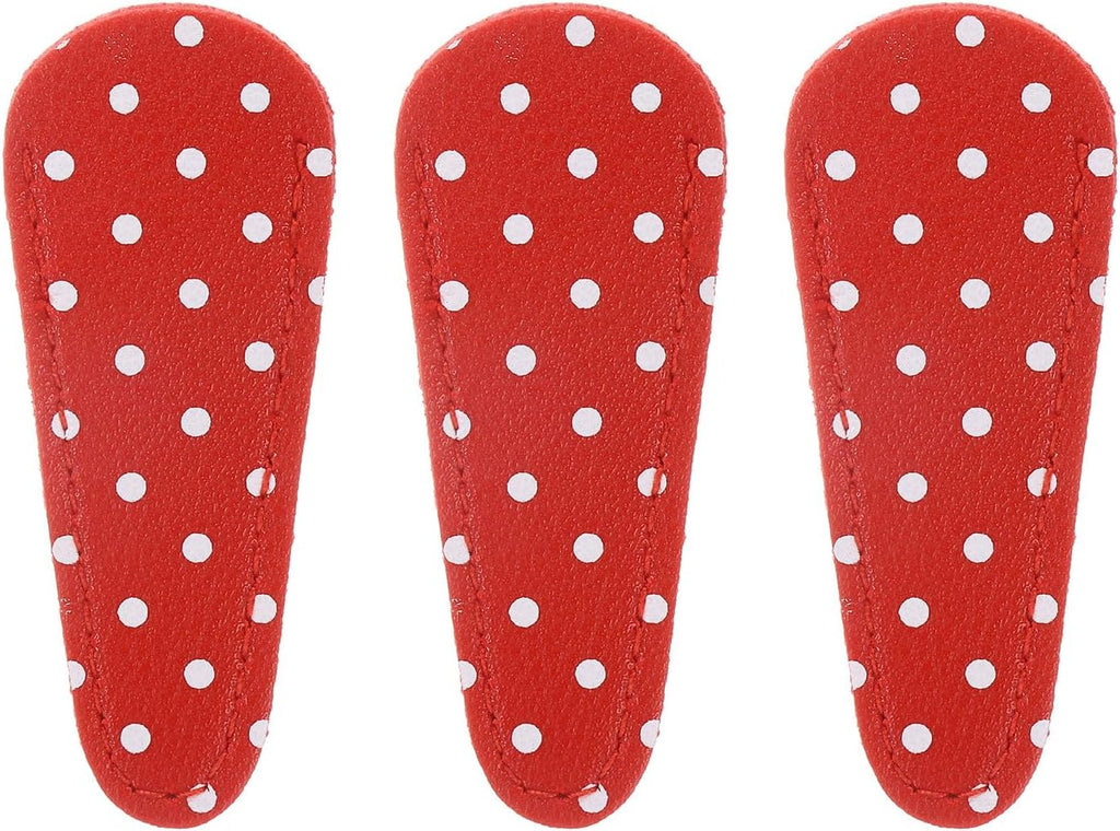 uxcell 3Pcs Scissors Sheath, 2.6" x 1" Scissors Cover Protector Red