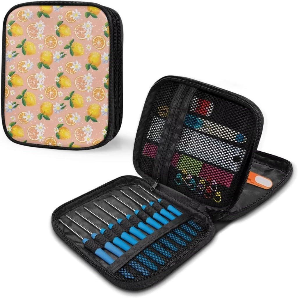 Bivxisrvo Lemon Crochet Hook Case, Knitting Needle Case Without Hooks