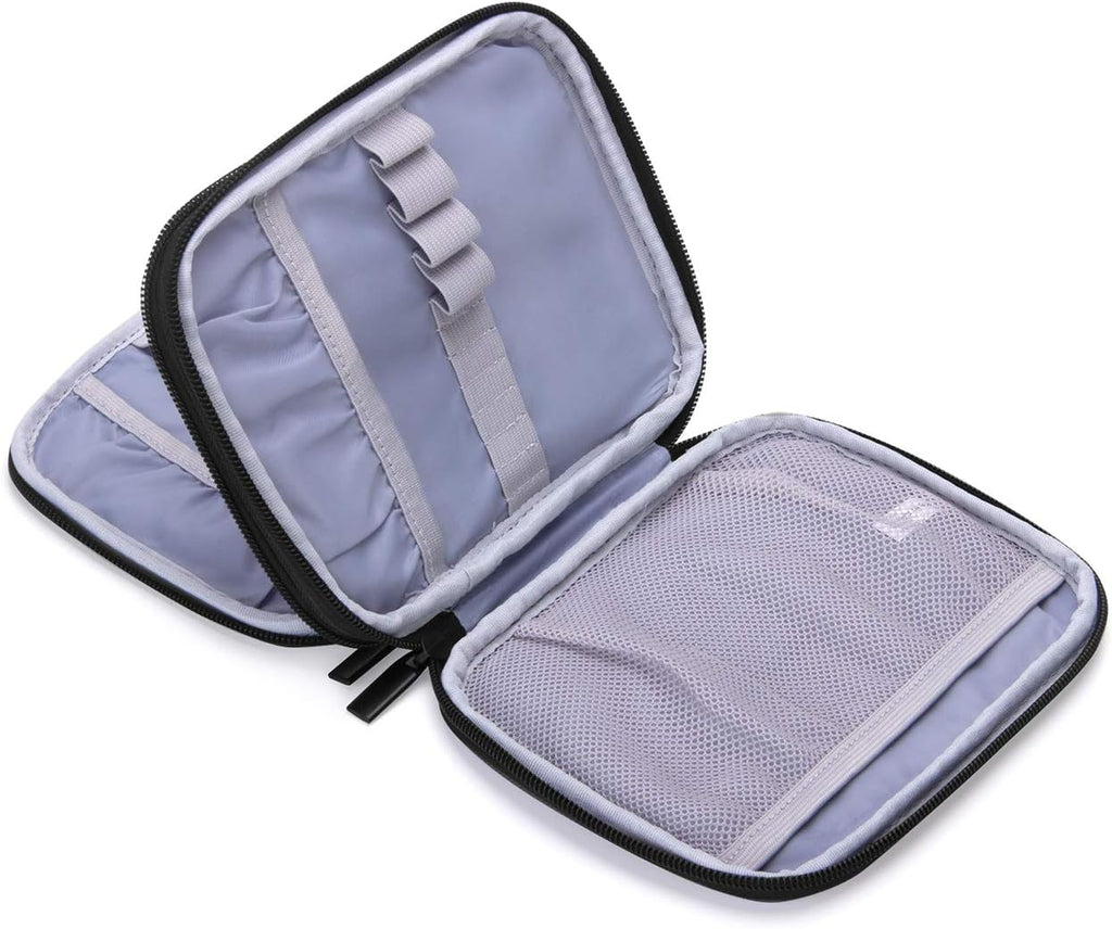 Damero Crochet Hook Case Organizer Empty, Medium, Gray Dots