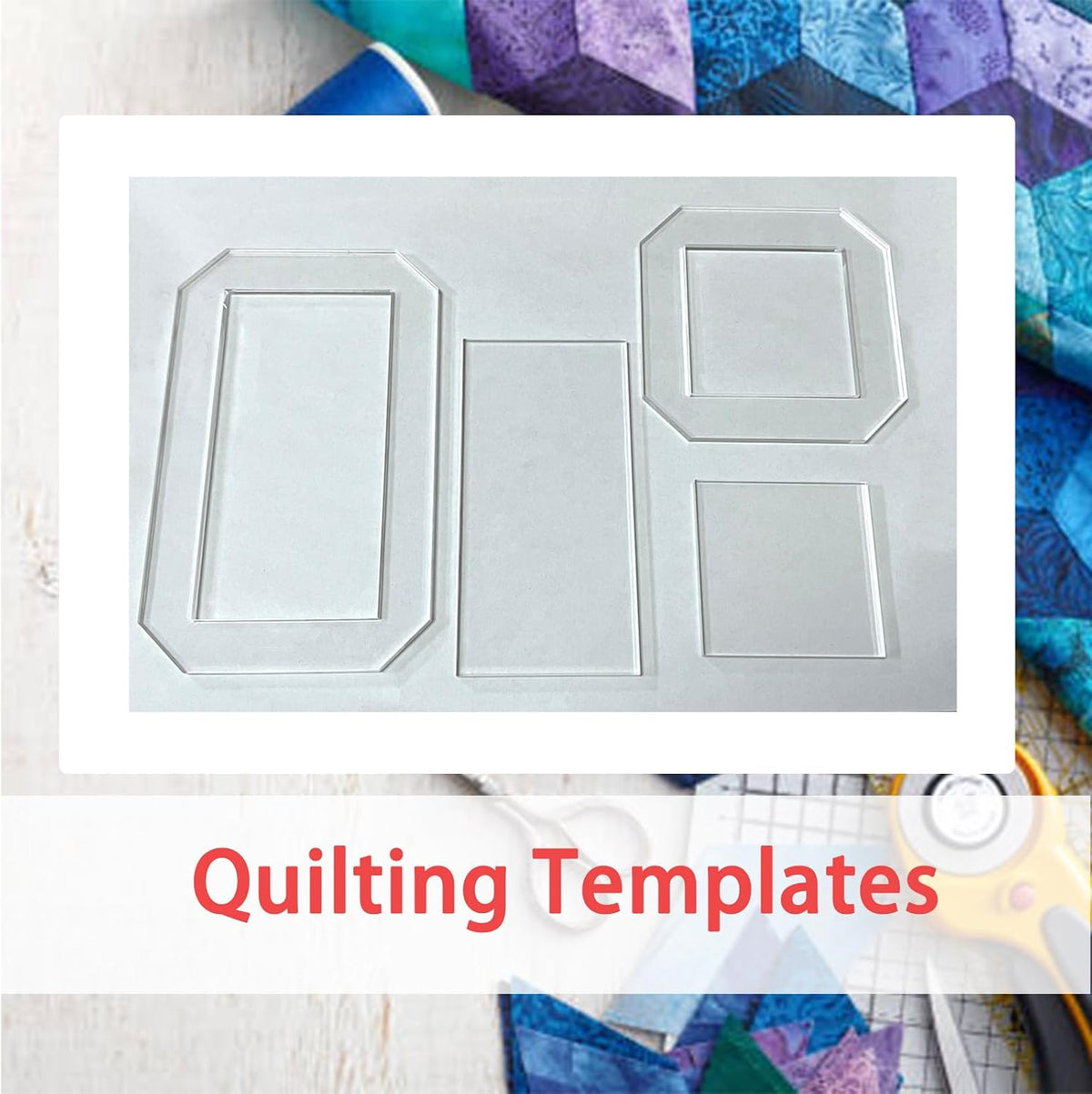2 Sets Quilting Templates, Quilting Supplies, Sewing Templates