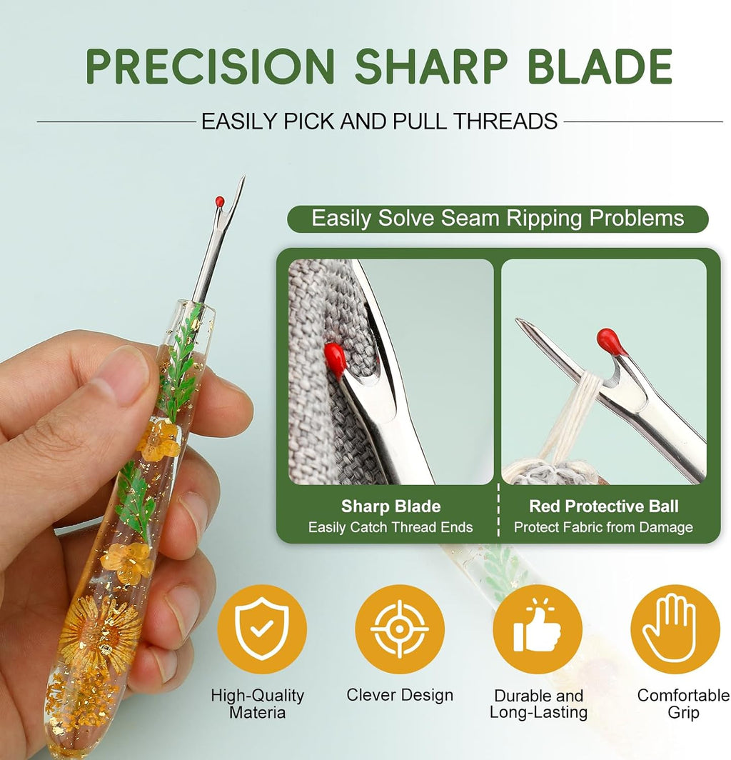 Seam Ripper, Small Seam Rippers for Sewing, Resin Handles Thread