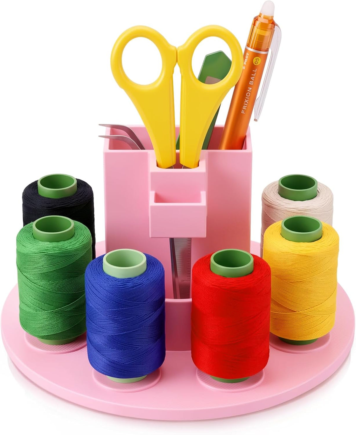 Tondiamo Sewing Tool Organizer and Thread Holder Caddy Carousel Tower