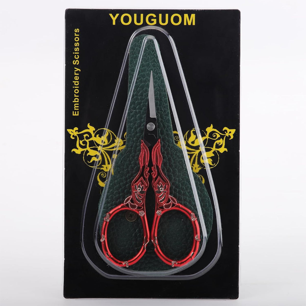 YOUGUOM Small Sewing Scissors with Cover, Needlework Shears