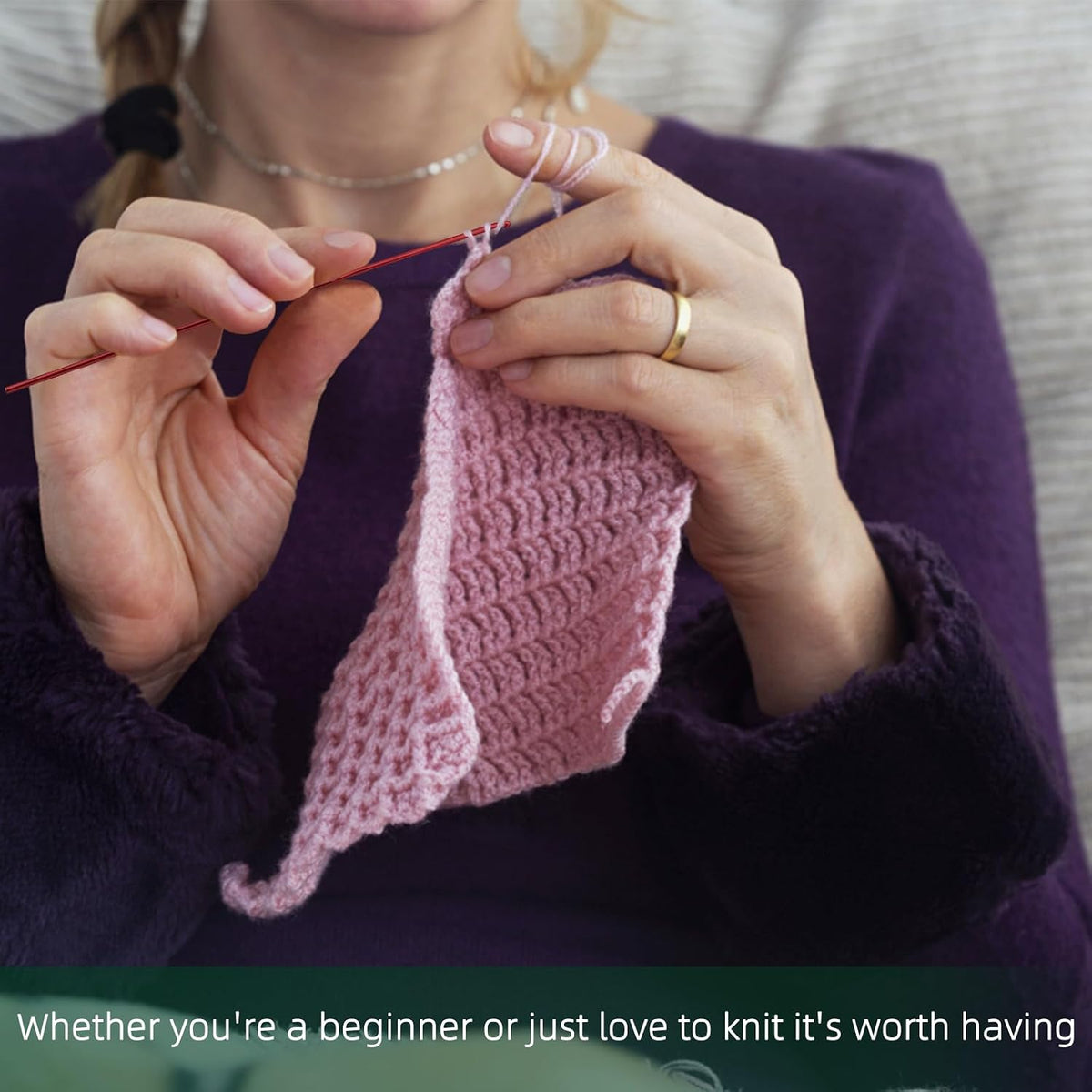 5 mm Crochet Hook, Crochet Needles for Yarn, Aluminum Ergonomic