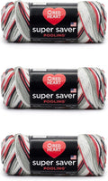 Red Heart Super Saver Haute Yarn - 3 Pack of 141g/5oz - Acrylic - 4