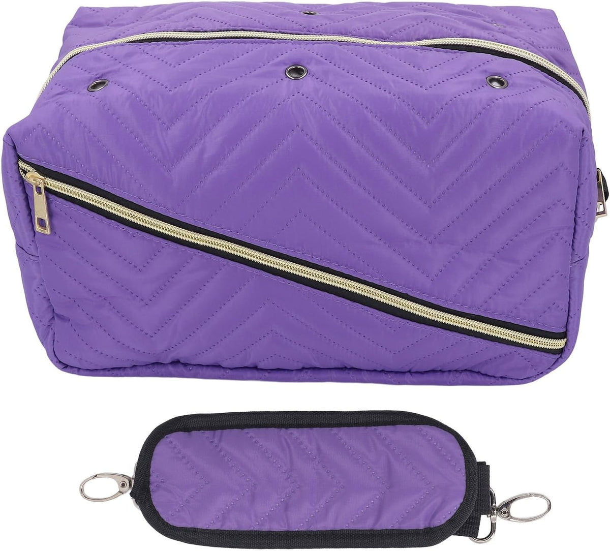 Mingzhe Knitting Bag with Large Storage Capacity (Purple)