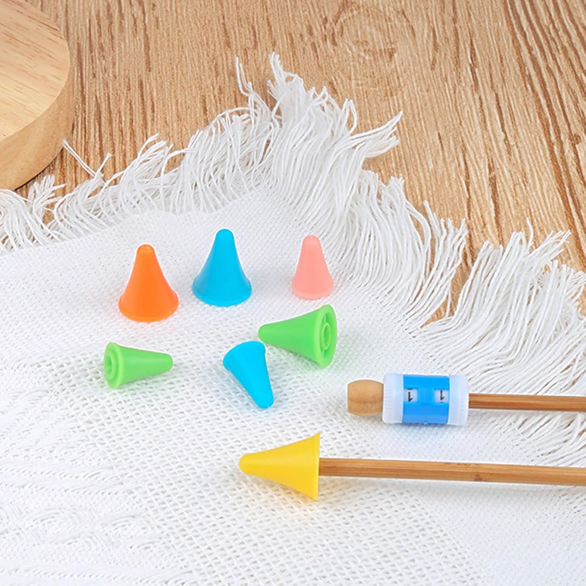 20Pcs Knitting Needle Point Protectors Knit Needle Tip Covers Knitting
