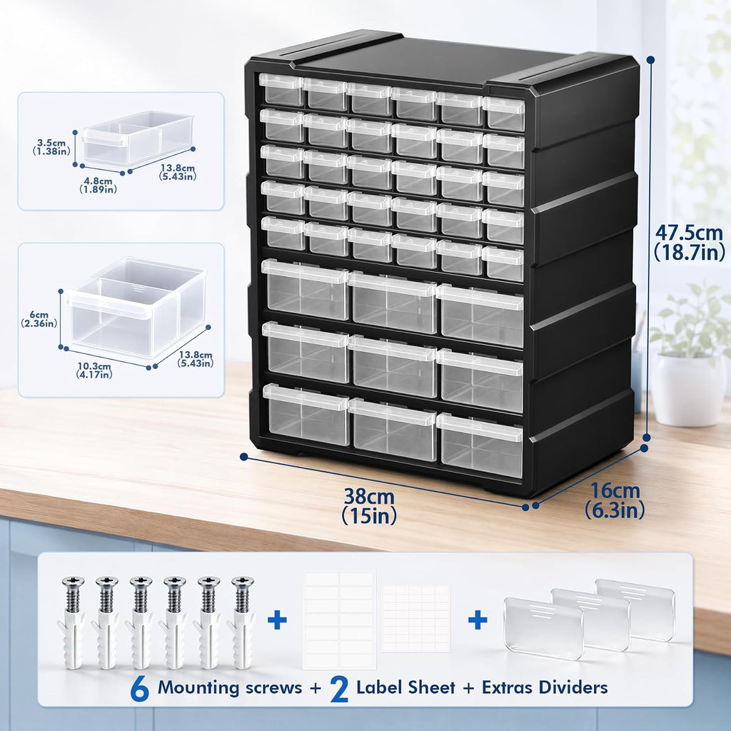 Drawer Organizer Craft Organizers and Storage with Dividers Labels