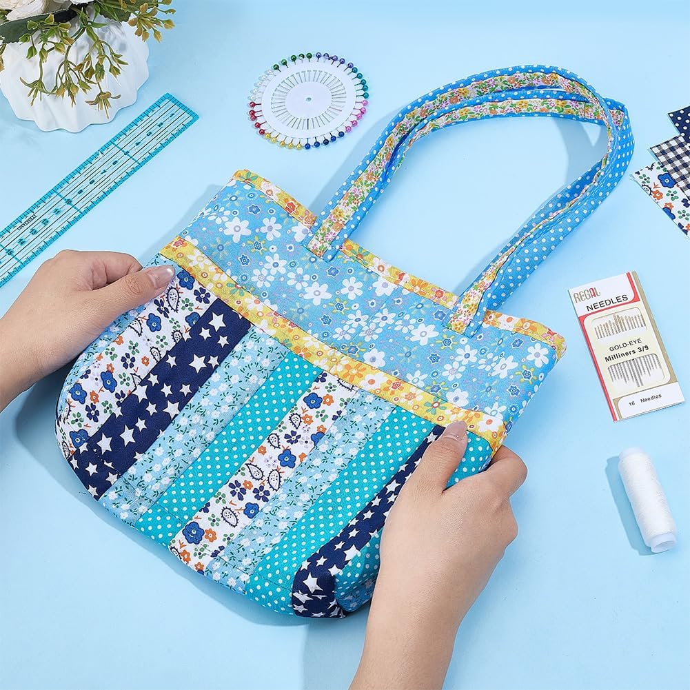 WEBEEDY DIY Small Bag Quilted Kit Handmade Rectangular Quilted Bag