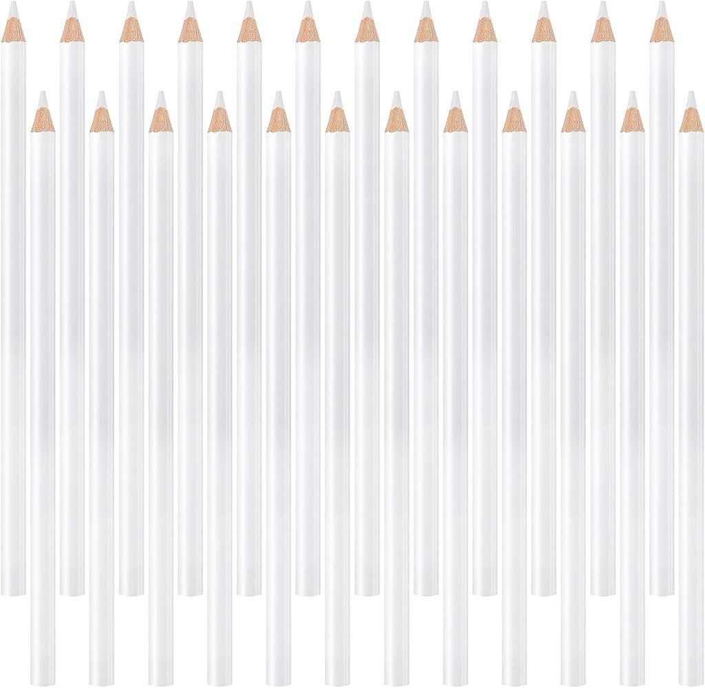 24PCS White Chalk Pencil, Ymapinc 7-inch Fabric Chalk Pencil for