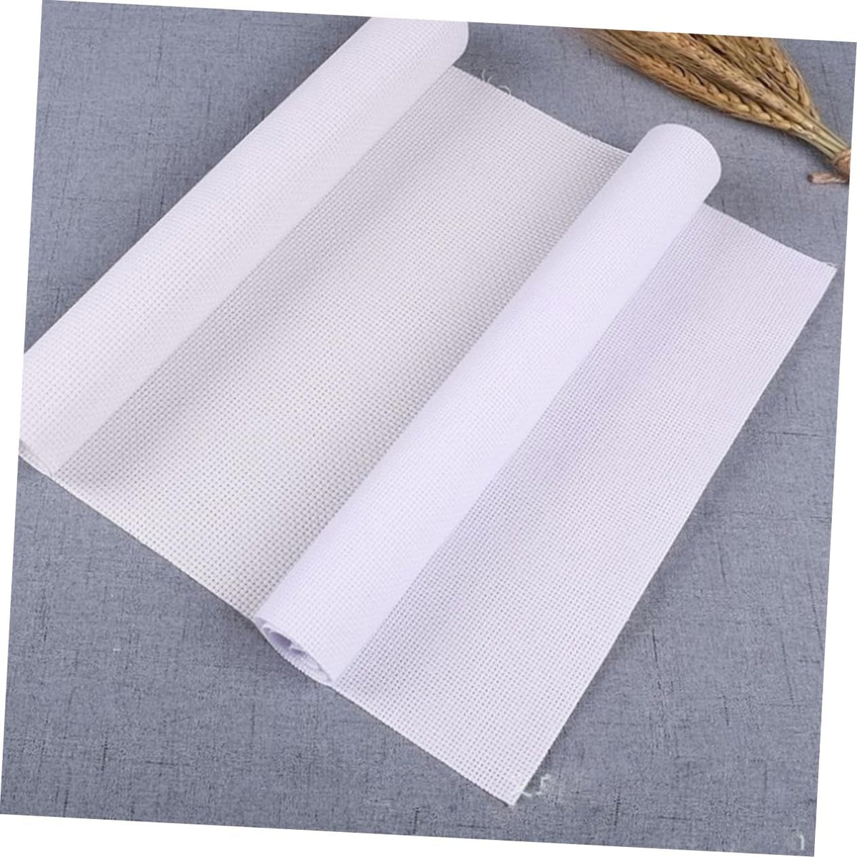 DIY Cross-Stitch Cloth for Women, Handmade Embroidery Fabric White