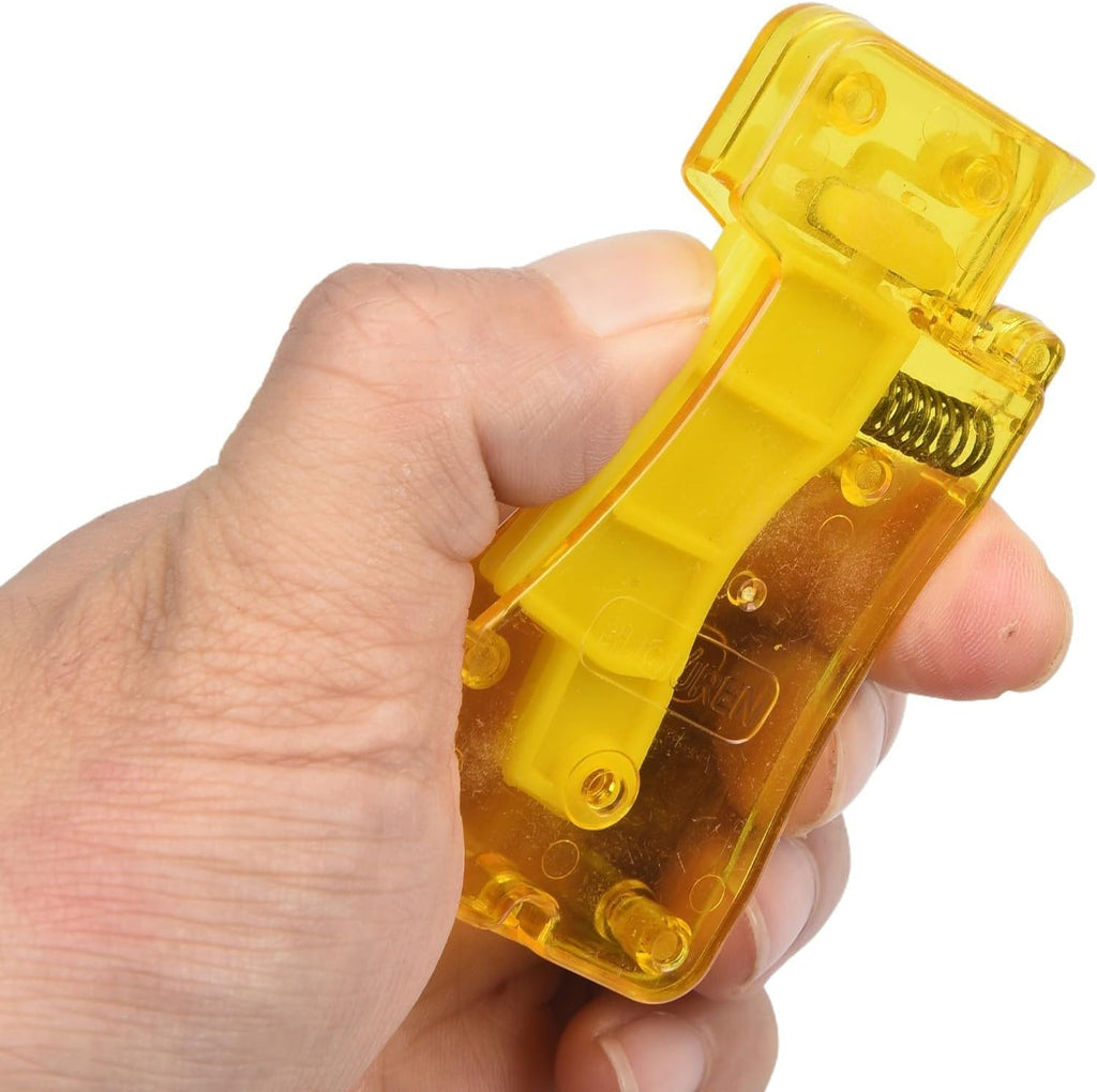 Yellow Spring Needle Threader 3.5cm Automatic Tool