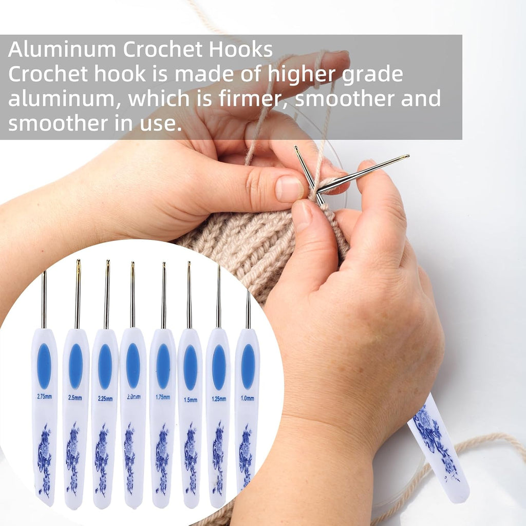 Soft Grip Crochet Hook Set,Crochet Hooks Needles for Arthritic Hands