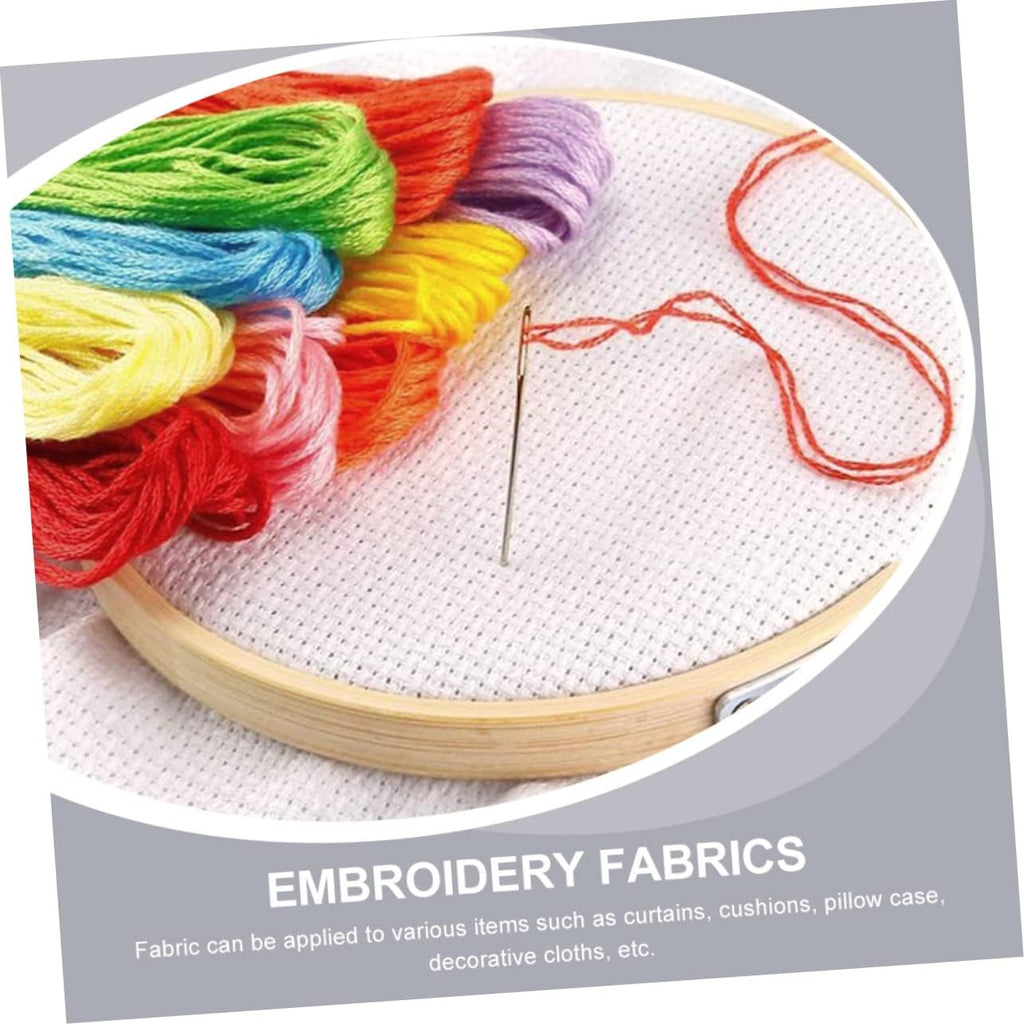 DOITOOL 8Pcs 14CT Cross Stitch Fabric Gridding Cloth for DIY