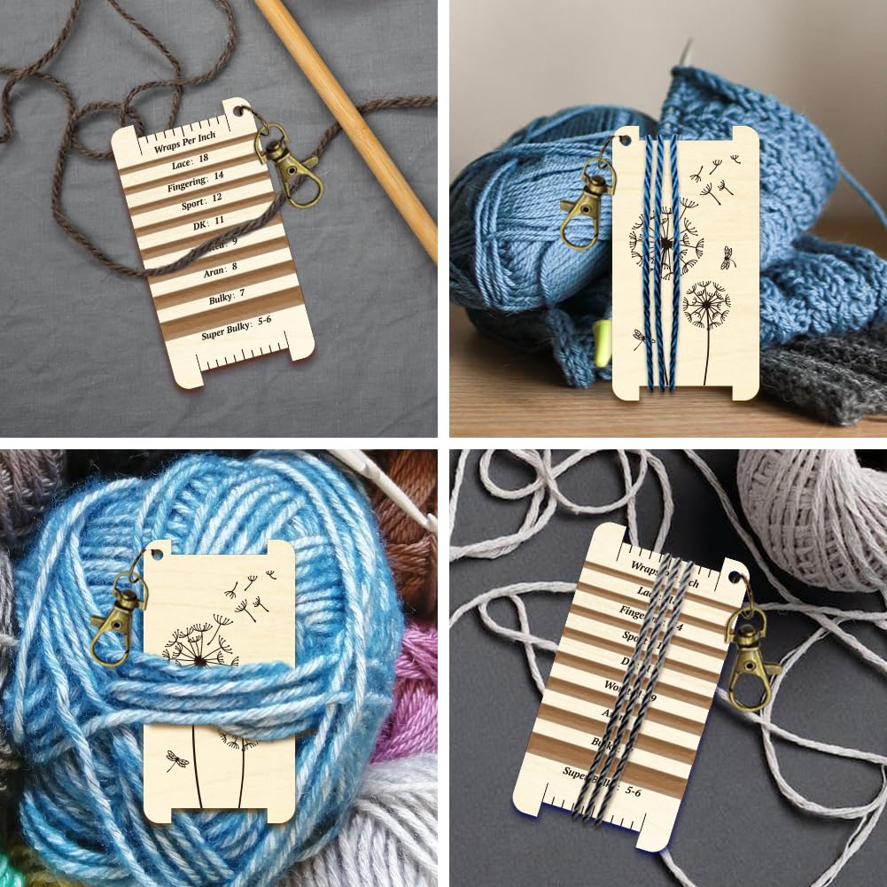 arricraft 1 Pc Dandelion Dragonfly Spinning Control Card, Plant Yarn