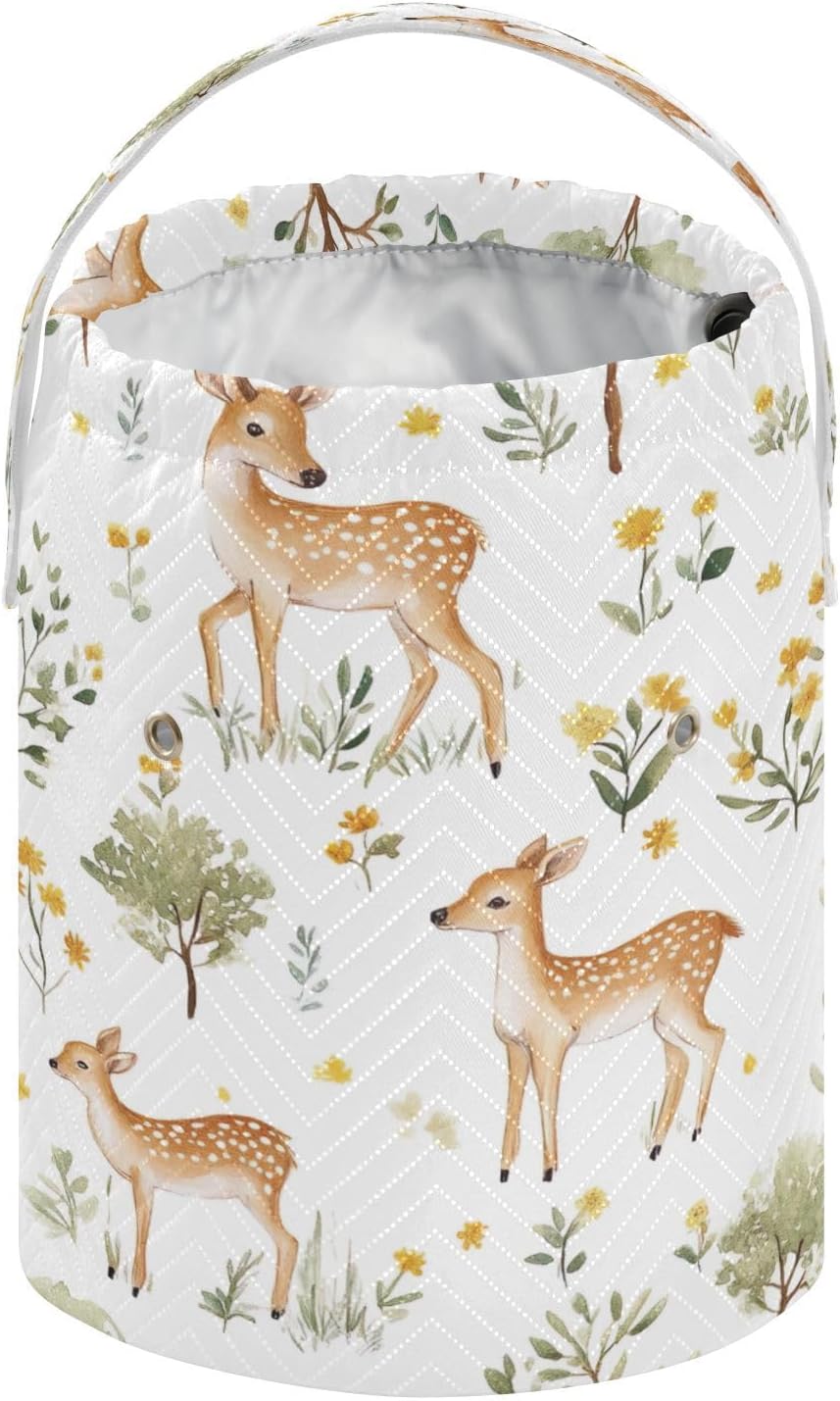 YETTASBIN Deer Yarn Storage Bag, Large Crochet Knitting Bag Organizer