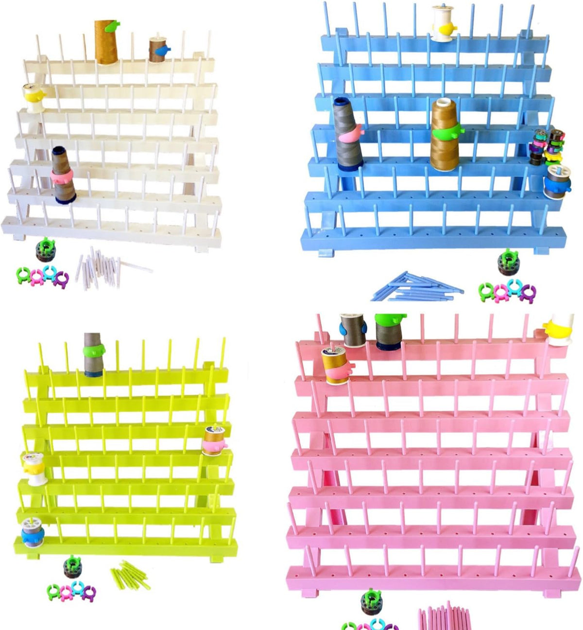 PeavyTailor 12 pcs Bobbins Buddies Bobbin Holder Clamp Thread