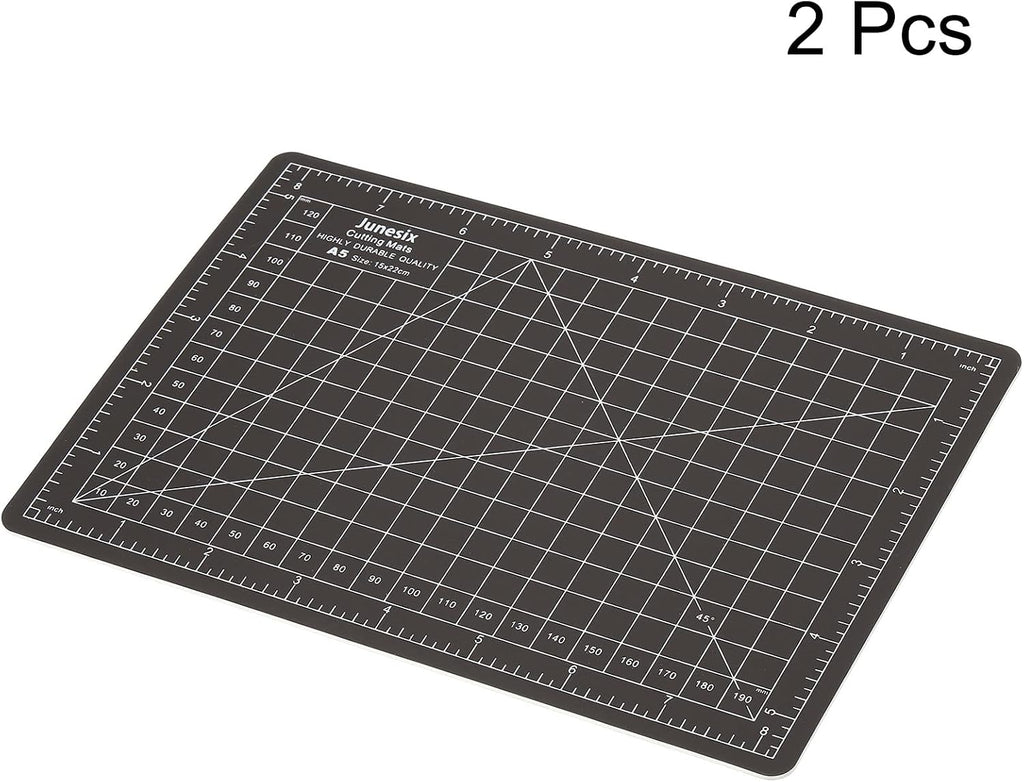 MECCANIXITY 6" x 8" Cutting Mats, 2 Pack Rotary Fabric Mat Self