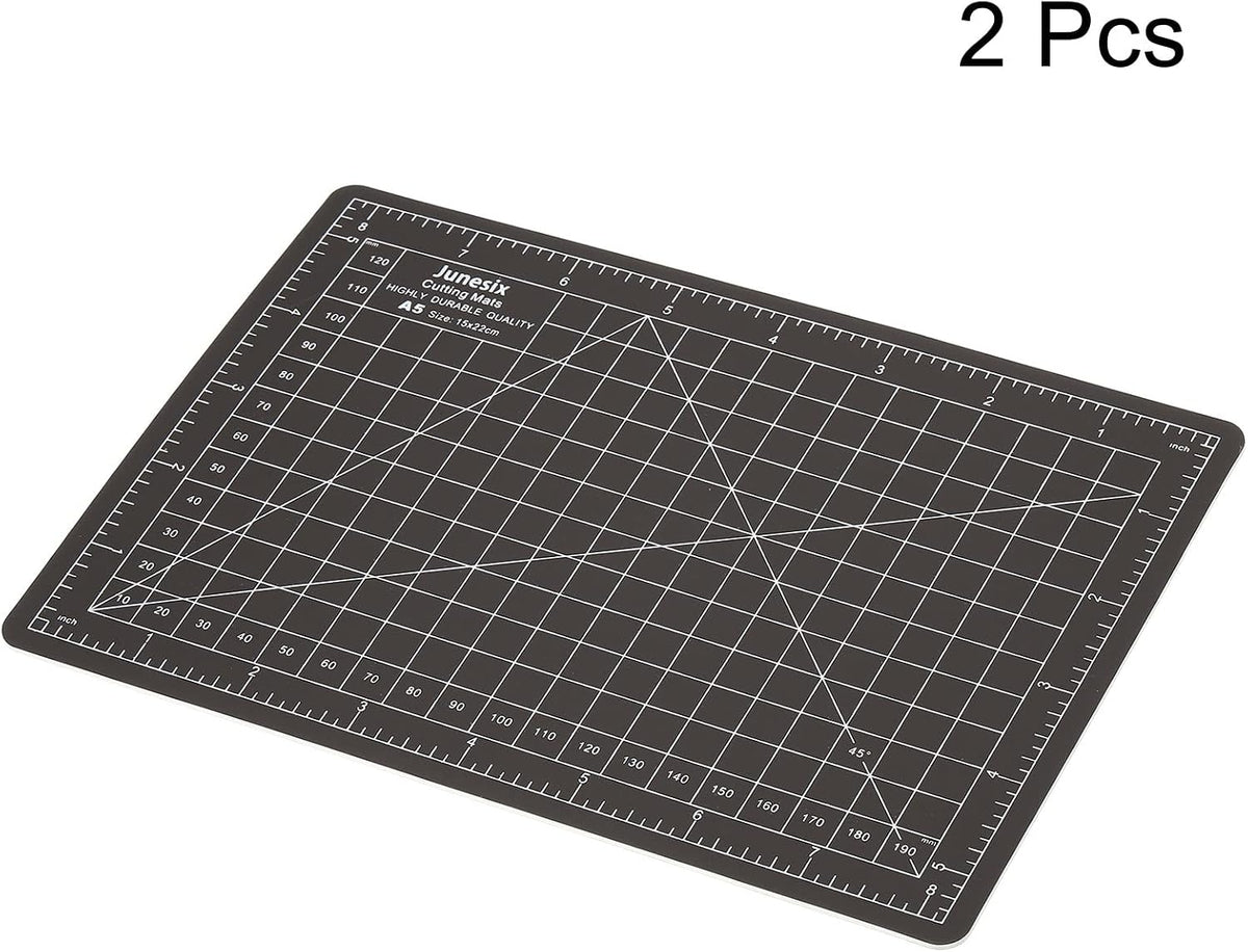 MECCANIXITY 6" x 8" Cutting Mats, 2 Pack Rotary Fabric Mat Self